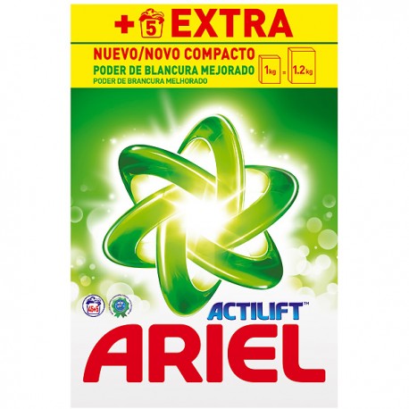 Detergente Ariel 45+5 cacitos