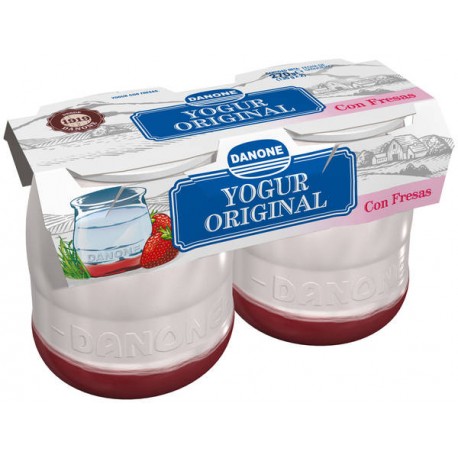 Yogurt Original con Fresas Danone