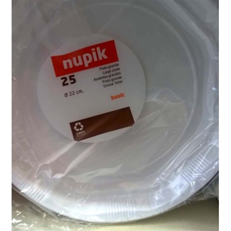 Platos Plástico 22cm Nupik