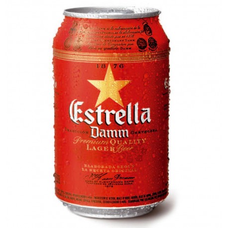 Cerveza Estrella Damm Lata 33cl