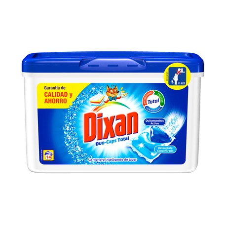 Detergente Dixan Duo Capsulas Total 14 dos.