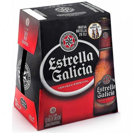 Cerveza Estrella Galicia Pack-6