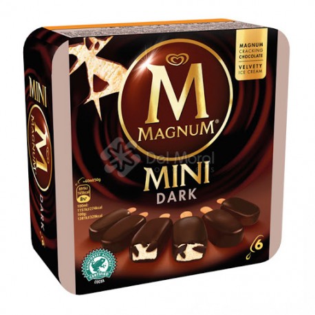 Magnum Mini Da Chocolate 6 unidades