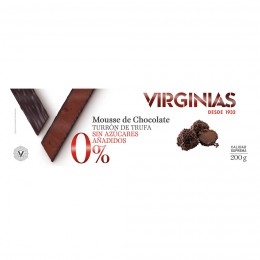 Turron Trufa Chocolate Sin Azucar Virginias 200 gr.