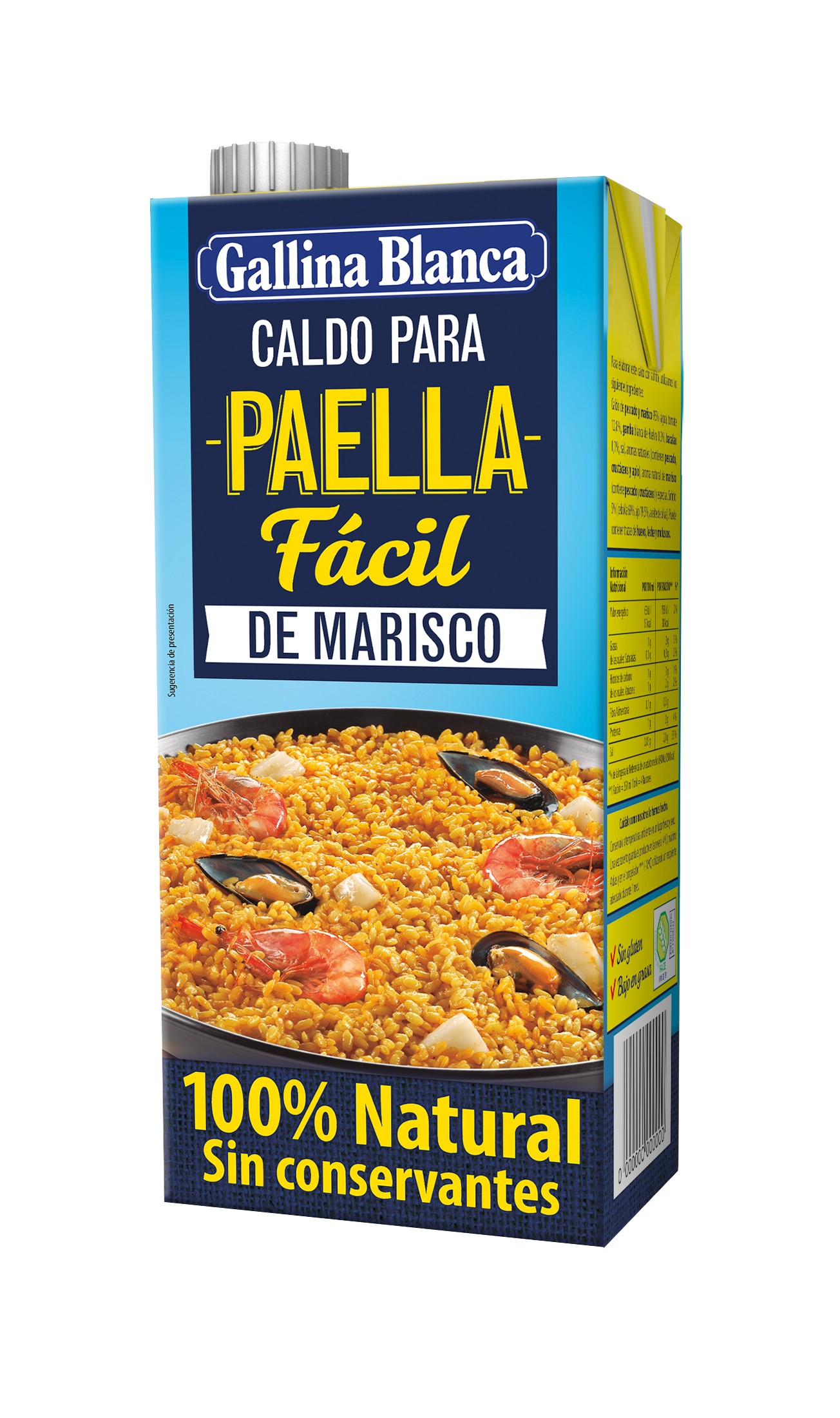 Caldo Gallina Blanca Paella Marisco 1 Litro
