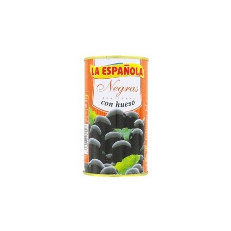 Aceituna La Española Negra con Hueso 300 gr.