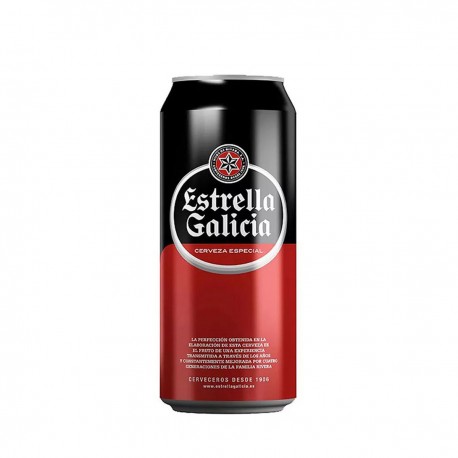 Cerveza Estrella de Galicia lata 33 cl.