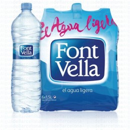 Agua Fontvella 1.5l pack 6 botellas