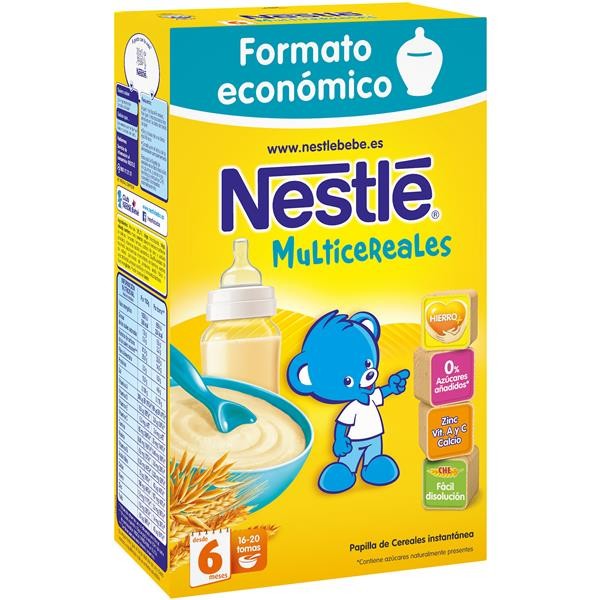 Nestlé Nestlé Multicereales con Galleta María Papilla de Cereales 375 g
