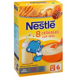 Papilla Nestlé 8 Cereales Miel 600grs