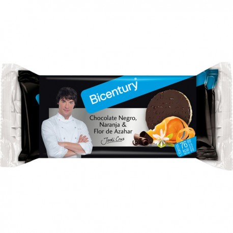 Tort. Bicentury Arroz-chocolate Negro Naranja 132grs