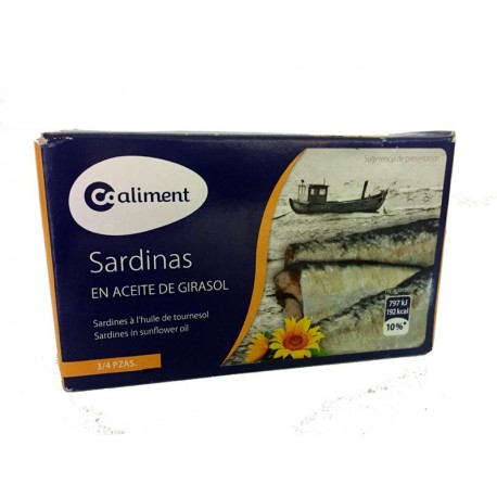 Sardinas Coaliment Aceite Girasol 125grs