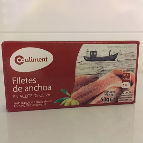 Anchoas Aceite Oliva Coaliment 50gr